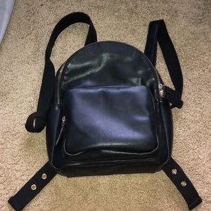 Black fashion backpack